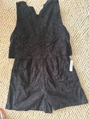VENUS Black Eyelet Dress